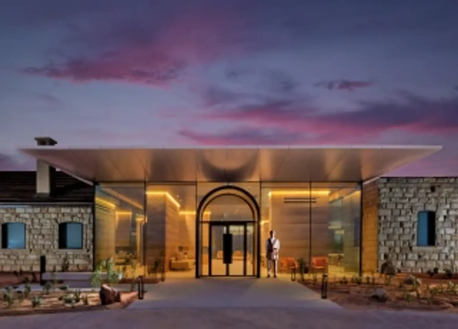 Luxury resort in AlUla desert with modern design