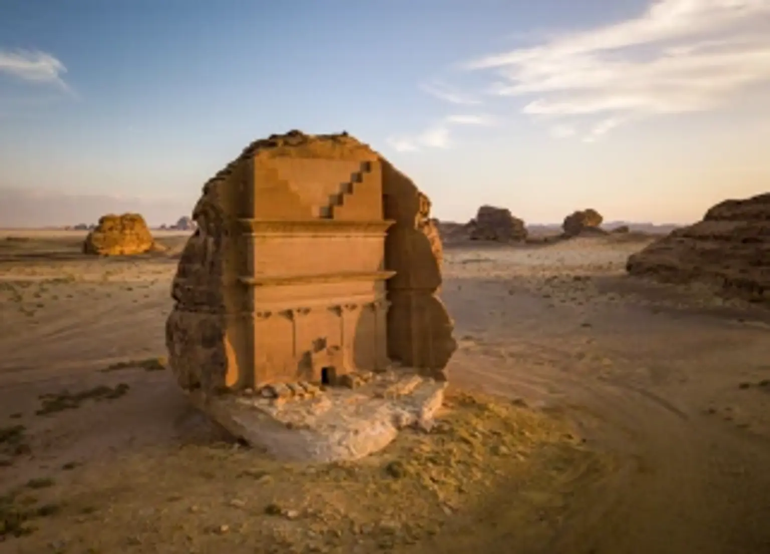 Qasr Al-Farid tomb in Hegra, AlUla desert
