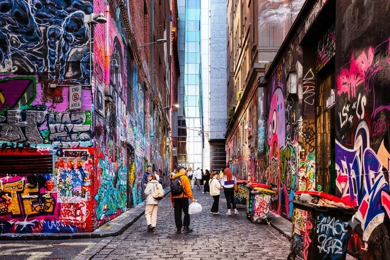 Hosier Lane and the Laneways