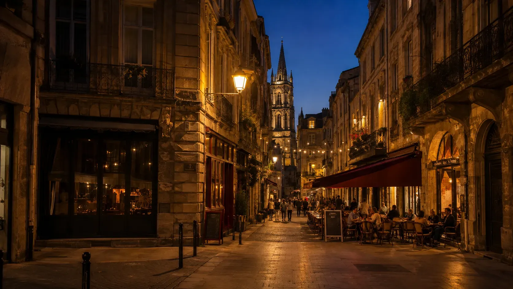 Nightlife of Bordeaux, France