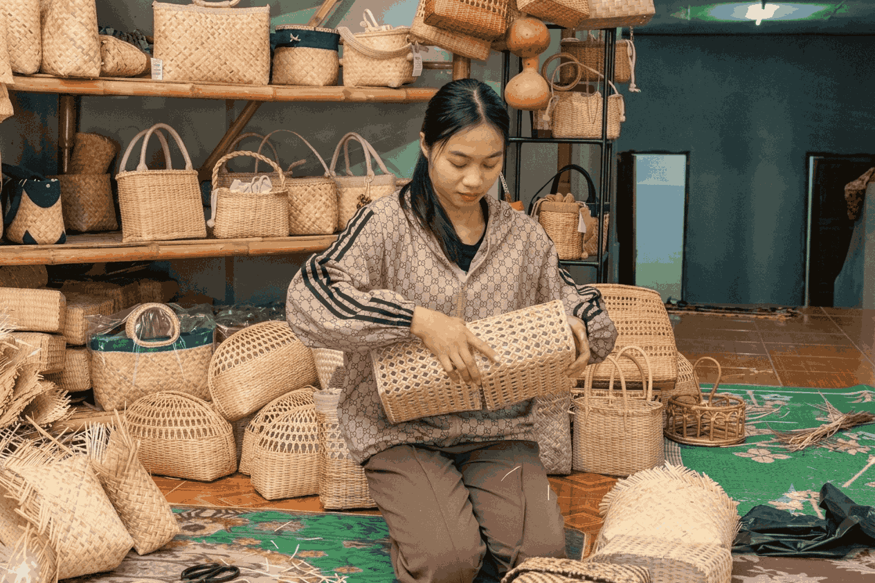 Rattan Bags and Bamboo Accessories