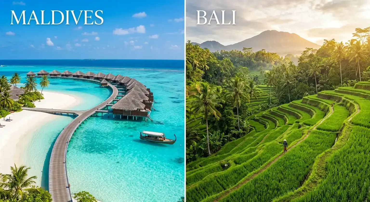 Bali or Maldives: which is better​