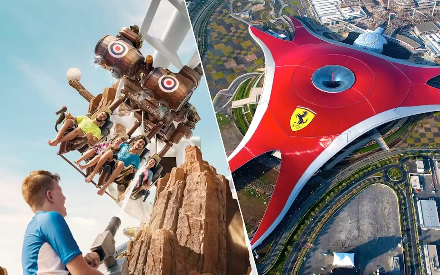 1 Park Pass Ferrari World or Warner Bros with Return Private Transfer (From Abu dhabi Hotel)