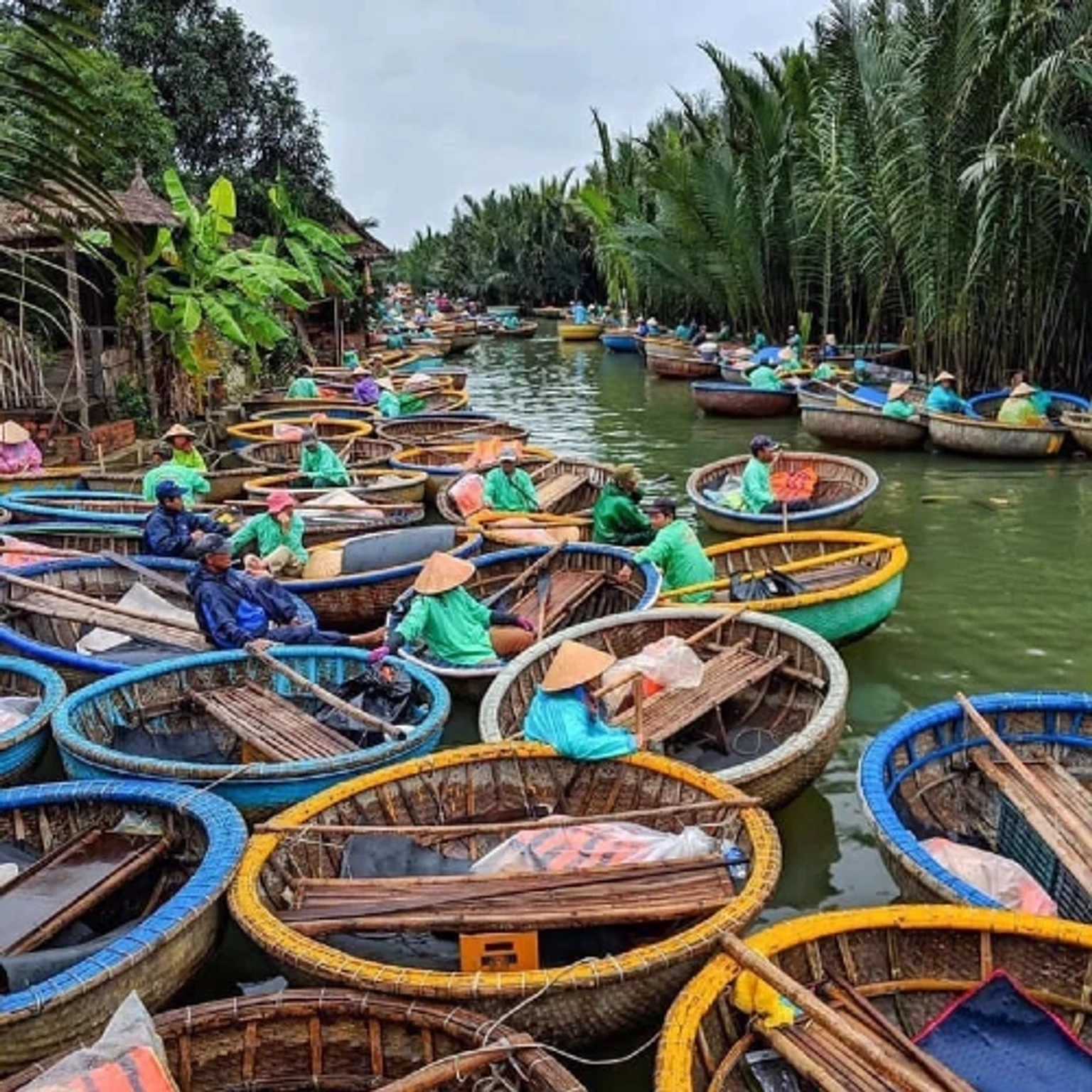 Coconut Basket Boats · Water Buffalo Rider