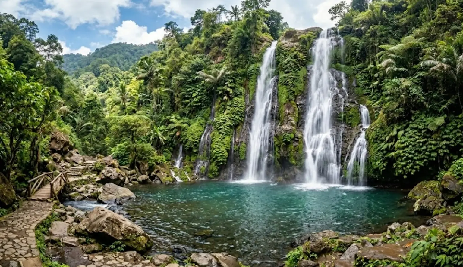 Banyumala Waterfall · Wanagiri Hills