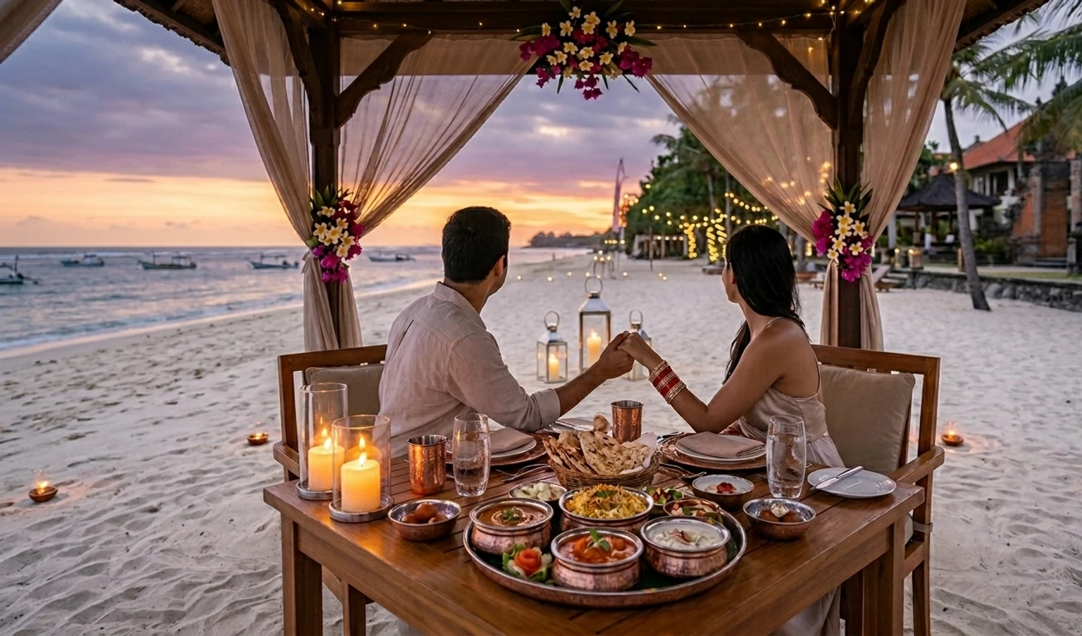 Candle Light Dinner at Jimbaran Beach