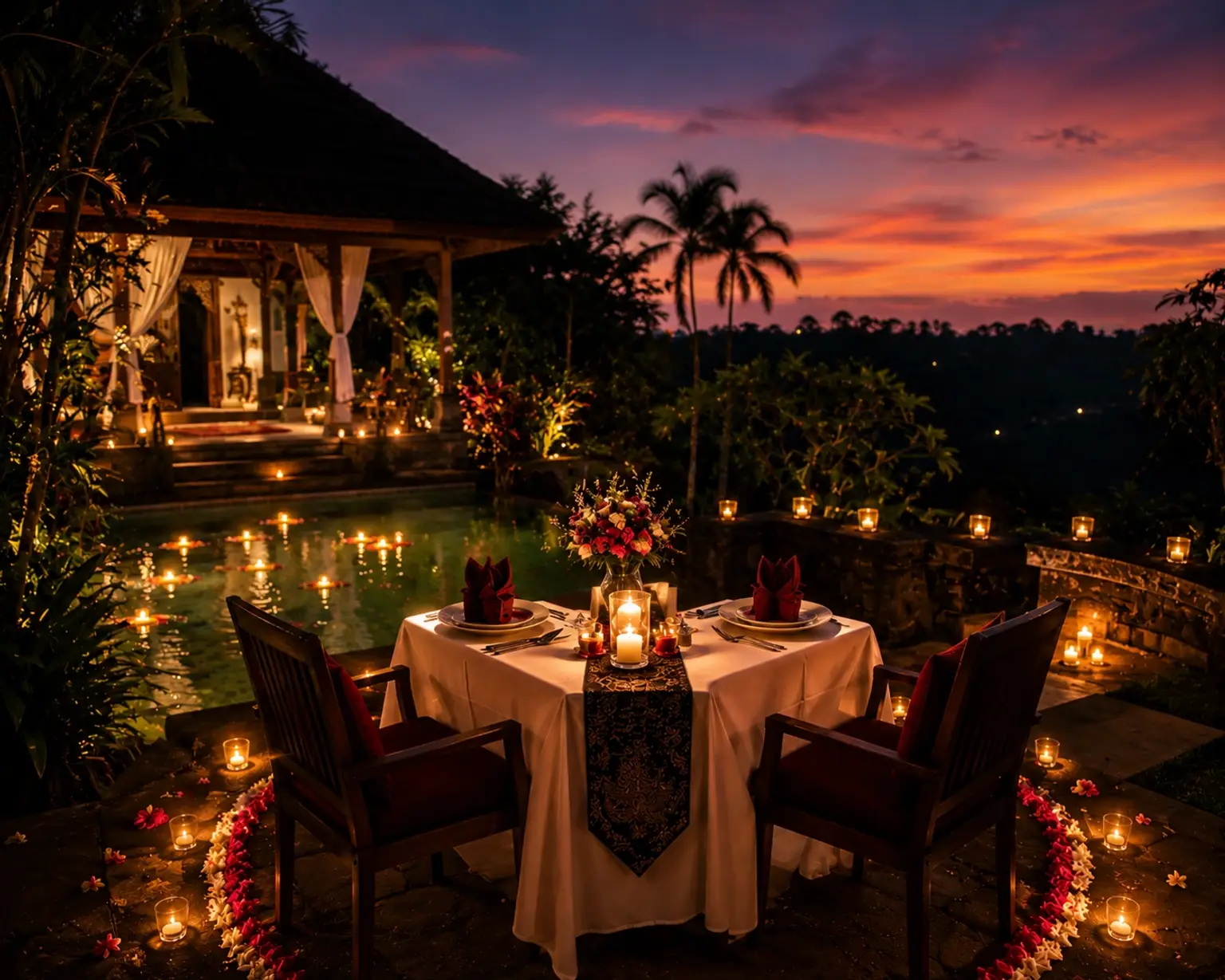 Candle Light Dinner in Kori Maharani Villa