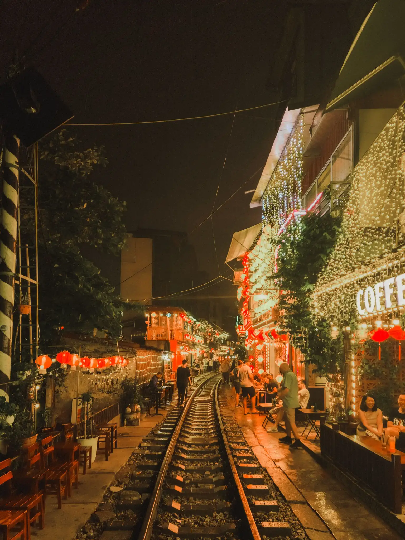 Hanoi Coffee Train Station