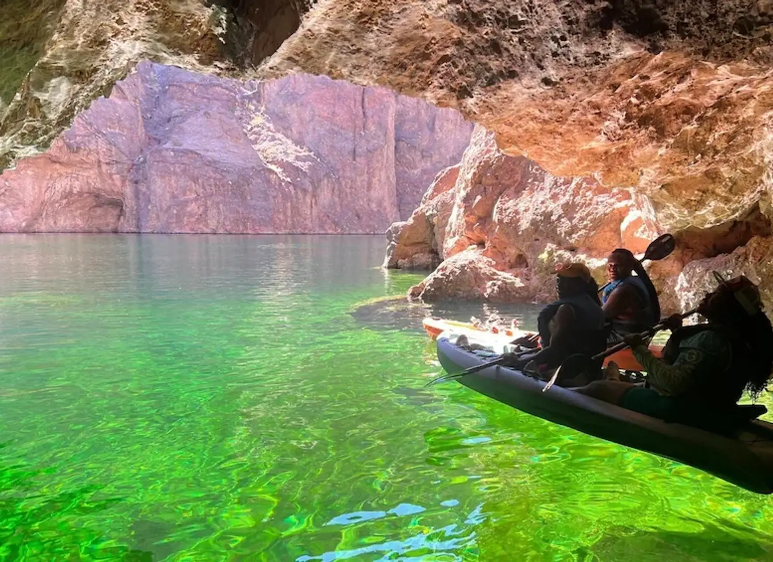 Colorado River to Emerald Cave Half-Day Kayak