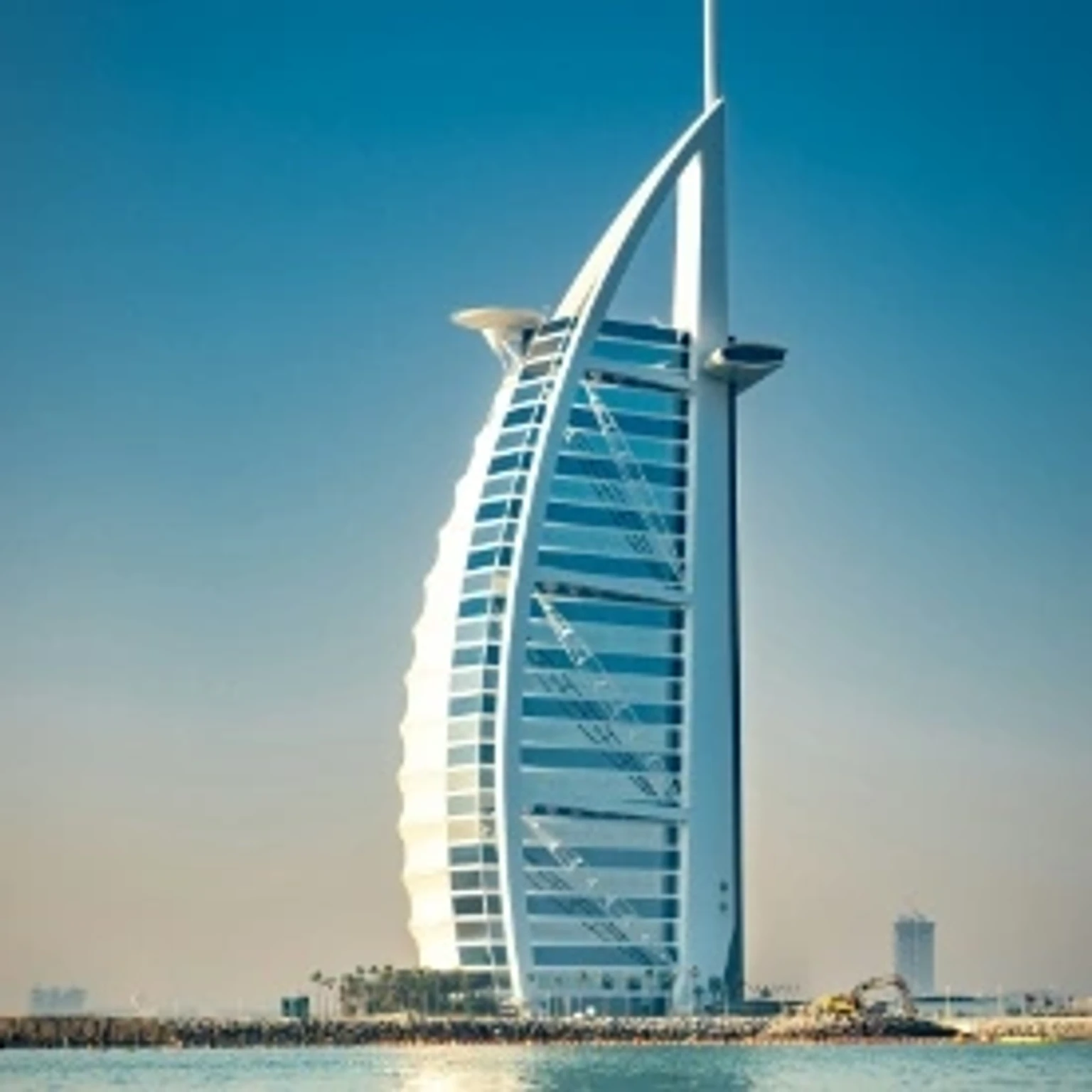 Luxurious holiday package showcasing iconic Dubai skyline and attractions.
