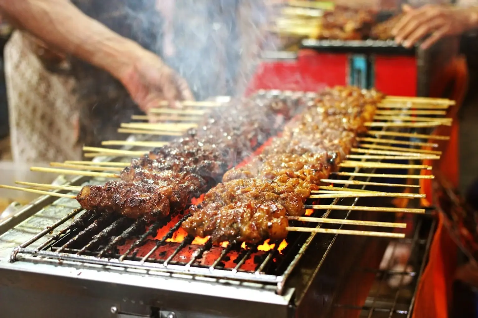 A vibrant spread of various international cuisines showcasing colorful dishes and ingredients.